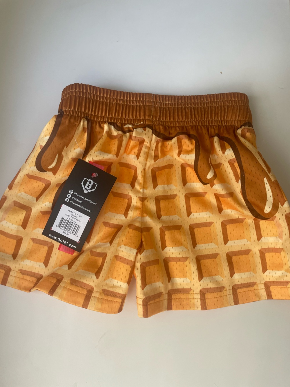 NEW SOLD OUT Baseball lifestyle 101 batter up waffle shorts size XXS - Picture 5 of 6